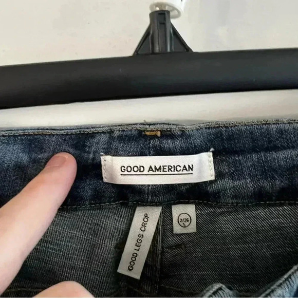 967 Good American Good Legs Crop Size 2/26 - Picture 3 of 4